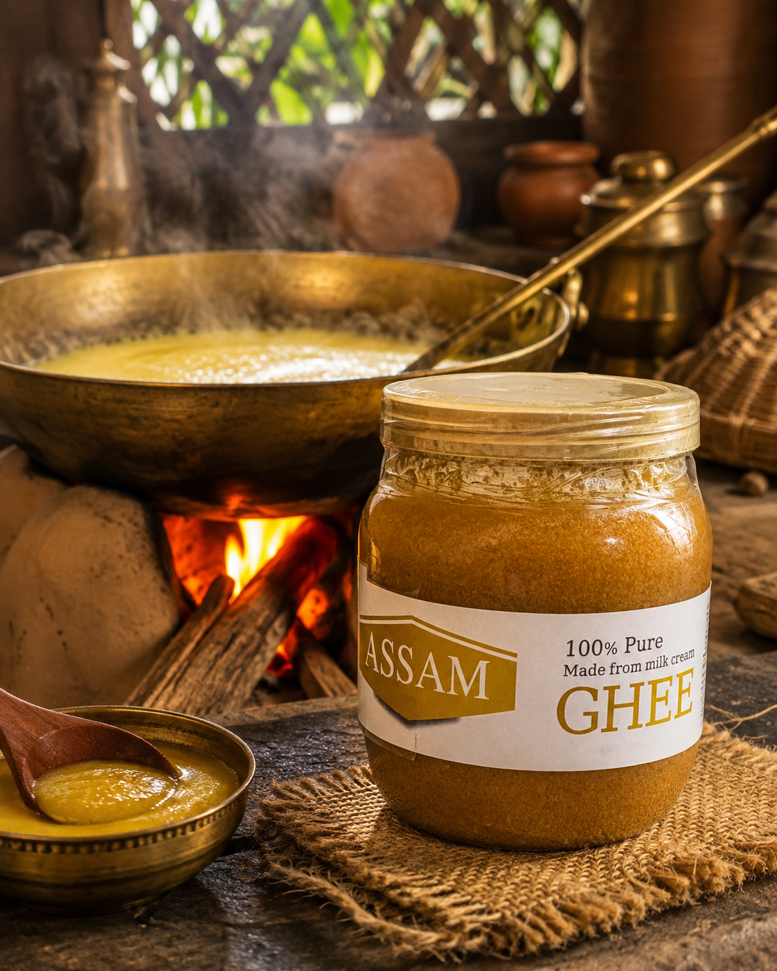Assam Black Ghee Jar